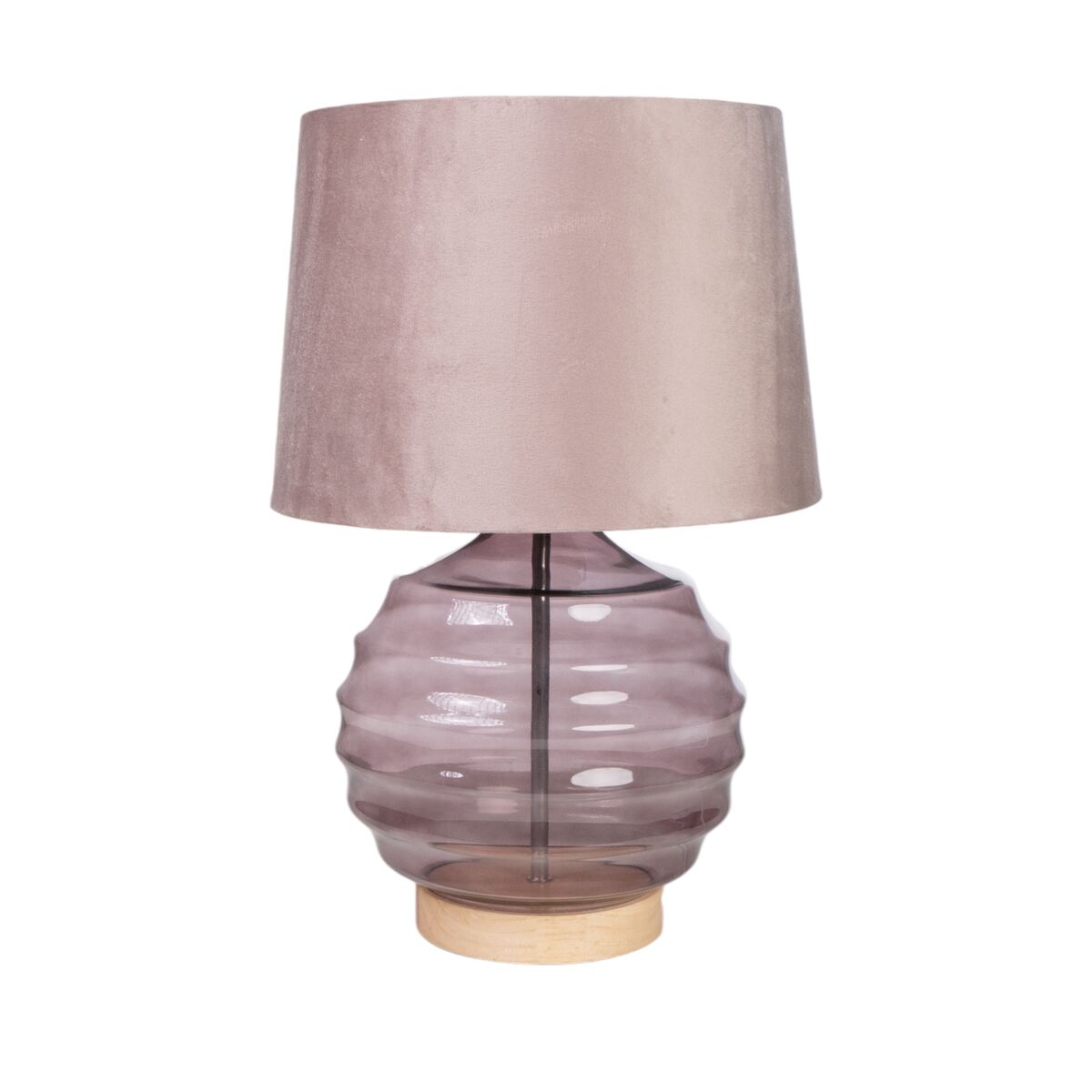 8435700842780 - Tischlampe Rosa Violett Glas 28 x 43 x 28 cm