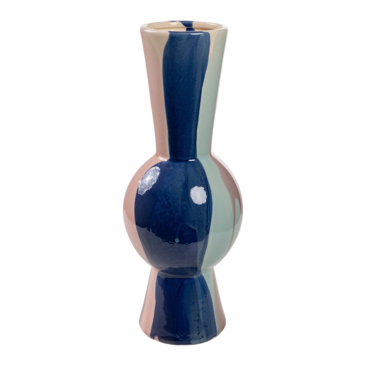 8435700845149 - Blumenvase Bunt aus Keramik 15 x 37 x 15 cm