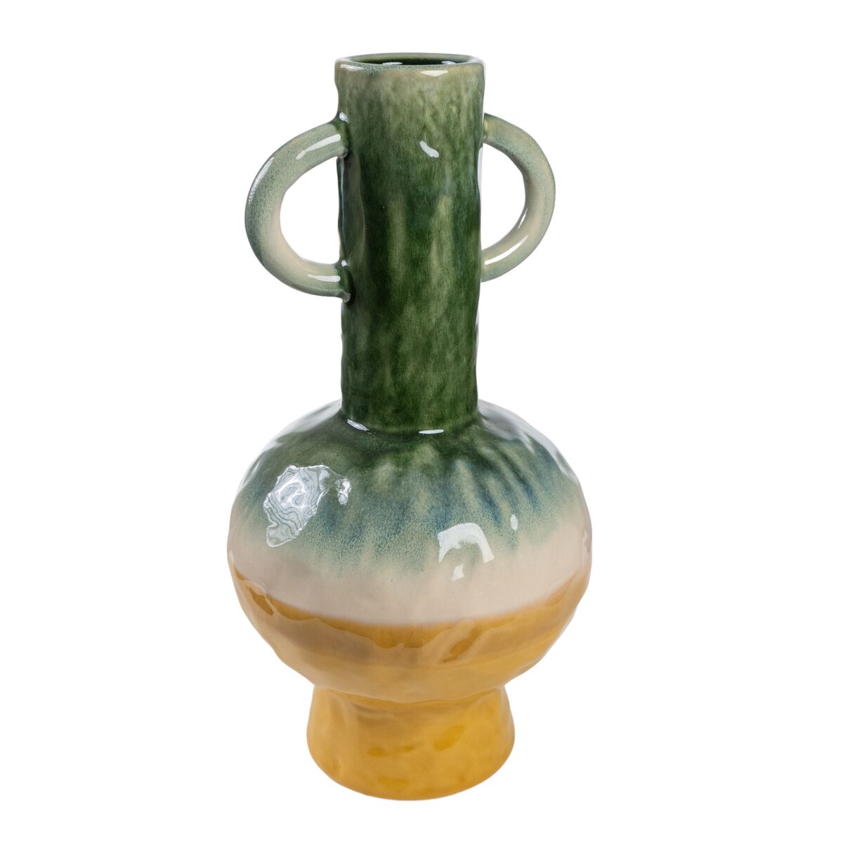 8435700845187 - Blumenvase Bunt aus Keramik 23 x 43 x 23 cm Mit Griffen