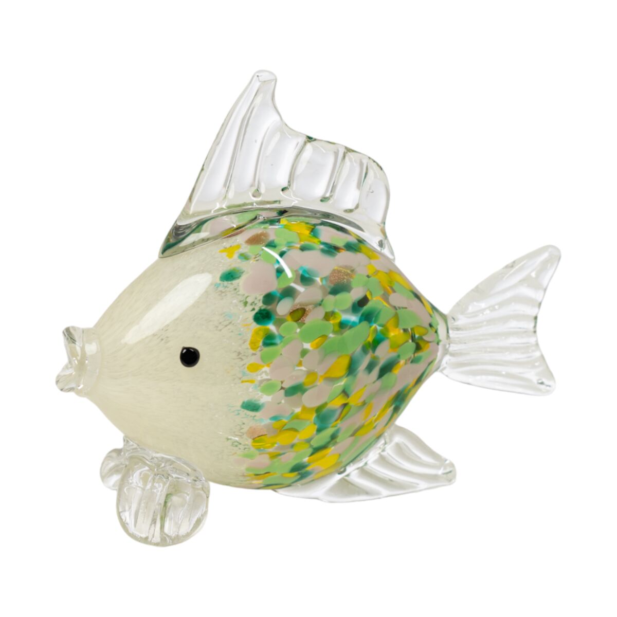 8435700847761 - Deko-Figur grün Glas Fisch 25 x 10 x 20 cm