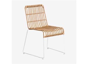 8435719325168 - 2er Set Gartenstühle aus Kunstrattan Aroa Natürlich Weiß - Natürlich Weiß - Sklum 8435719325168 - 2er Set Gartenstühle aus Kunstrattan Aroa Natürlich Weiß - Natürlich Weiß - Sklum
