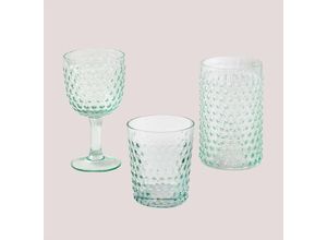 8435719326967 - 12-teiliges Gläser-Set Ticris Grün Aquamarine - Grün Aquamarine - Sklum