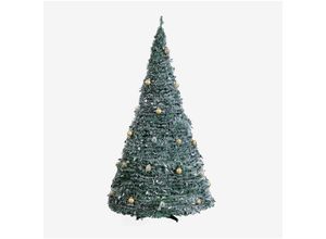 8435719373268 - Taimy faltbarer Weihnachtsbaum mit LED-Lichtern Vergoldet ↑210 cm - Sklum