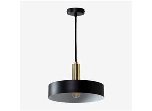 8435719381461 - Sklum - Deckenlampe aus Eisen (Ø30 cm) Berien Schwarz - Schwarz