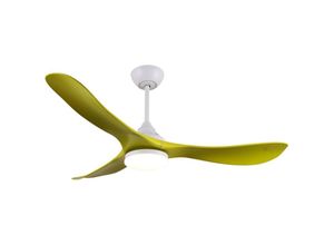 8435736340762 - Geräuschloser Deckenventilator mit Licht - Gelb