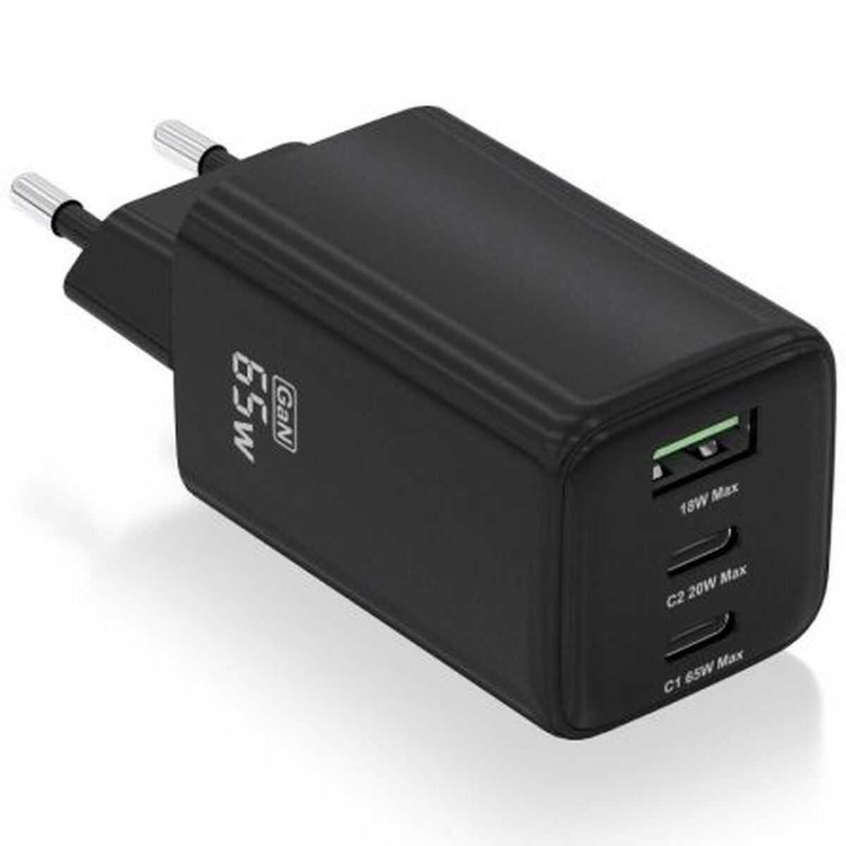 8435739901359 - Wandladegerät ASCH-65W3P042-BK Schwarz 65 W (1 Stück) 8435739901359 - Wandladegerät ASCH-65W3P042-BK Schwarz 65 W (1 Stück)