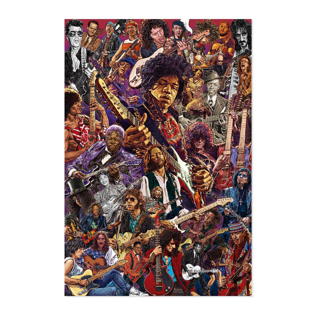 8435747804628 - Legendary Guitarists Poster multicolor