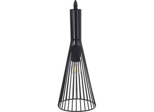 8435762425457 - Fijalo - Black Metal Decke 1x27 max 60W nicht enthalten 14x16x37cm schwarzes Kabel 70 cmpour alle Stile um dem Haus eine Note zu verleihen