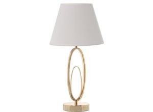 8435762432585 - Goldmetall-Tischlampe+92226 -ø24x47-Base Ø12x34cm 1XE27-max40W (nicht inbegriffen) für alle Stile um dem Haus einen Hauch zu verleihen