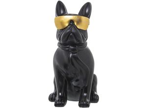 8435762439560 - Figur Brille im Hundeharz Bull Dogc 26x18x36cmpour Alle Stile um zu Hause eine Note zu verleihen