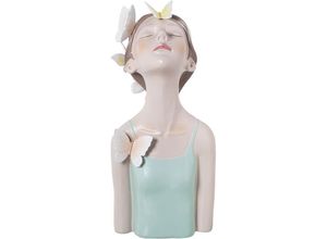 8435762440078 - Fijalo - Résine Figur 60 cm Torso Girl Schmetterlinge 27x26x60 cmpour alle Stile um zu Hause eine Note zu verleihen