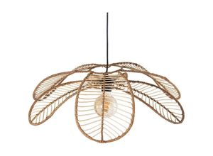 8435762463930 - Natural Rattan Decke +99271 1x27 1x40w ° 64x18 schwarzes Kabel 73 cmpour alle Stile um dem Haus eine Note zu verleihen