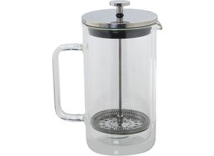 8435762467082 - Fijalo - Kaffee mit Kolben 1000 ml Doppelglas Edelstahl 105x16x225 cm Borosipur Glas Alle Stile um dem Haus eine Note zu verleihen