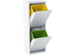 8435762468157 - Fijalo - Recyclingbehälter 2 Eimer 34x25x92CMPour Alle Stile um zu Hause eine Note zu verleihen