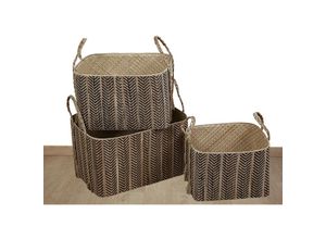 8435763135461 - Fijalo - Set mit 3 Boxen aus Naturfaser 36 x 26 x 17 cm