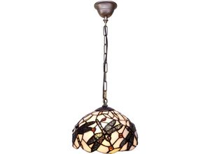 8435763145873 - Fijalo - Tiffany -Wandlampe mit mobiler Waffendurchmesser 20 cm belle roten bumbe -Serie nicht enthaltene Montage erforderlich oder