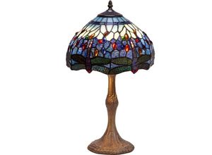 8435763145927 - Fijalo - Tiffany Tischlampe mit Profil Basisprofil Belle Rouge D-20 cm enthält nicht die erforderliche Baugruppe Nr