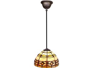 8435763145958 - Fijalo - Tiffany Deckensuspension von 20 cm Serie mit kleinerem Durchmesser Belle Epoque enthält nicht die zu versammelne Glühbirne Ja Ja