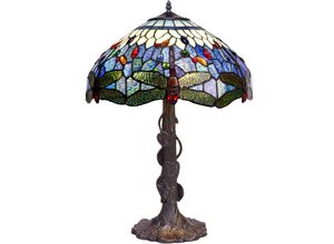 8435763146085 - Tiffany -Tischlampe mit größerem Durchmesser 40 cm Belle Rouge -Serie enthält nicht die erforderliche Baugruppe Nr