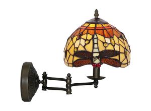 8435763146405 - Durchschnittliche Tiffany -Tischlampe mit sechseckiger Basisdurchmesser 30 cm Virginia -Serie enthält nicht die erforderliche Montage -Glühbirne Nr