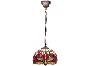 8435763146474 - Fijalo - Tiffany Tischlampe mit Profilbasis Virginia D-20 cm Glühbirne nicht enthalten Baugruppe erforderte Nein