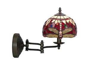 8435763146511 - Tiffany -Wandlampe mit Armdurchmesser 20 cm Virginia Lampenreihe nicht enthaltener Baugruppen erforderlich oder