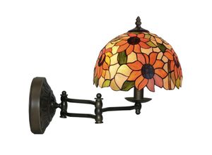 8435763148393 - Deckensuspension mit Ketten- und Lampenschatten -Tiffany -Durchmesser 40 cm Kunstserie enthält nicht die Versammlung der erforderlichen Glühbirnen