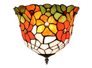 8435763148928 - Fijalo - Deckenlampe an der Decke mit Tiffany -Lampenschirm -Durchmesser 30 cm Serie Diamant -Glühbirne nicht enthalten