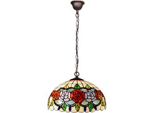 8435763149178 - Niedrige Deckenlampe mit Tiffany -Lampenschirm indirekter Lichtdurchmesser 30 cm Rosa -Serie nicht enthaltener Baugruppen erforderlich oder