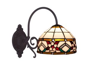 8435763149796 - Fijalo - Deckensuspension mit Ketten- und Lampenschirm -Tiffany -Durchmesser 40 cm Serie Museum Lampe nicht enthaltene Versammlung erforderlich oder