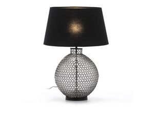 8435763152536 - Fijalo - 33x333x40 Tisch Silbermetalltischlampe ohne Bildschirmbeleuchtung Tischlampen für alle Stile um dem Zuhause eine Note zu verleihen