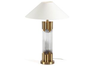 8435763155063 - Fijalo - Tischlampe 16X16X60 Goldmetall Transparentes Glas Ohne Lampenschirm