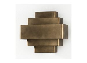 8435763162221 - Fijalo - Wandleuchte 67x15x67 Gold   Schwarz -Beleuchtung Metall   Wand -Wandleuchte für alle Stile um dem Haus einen Hauch zu verleihen