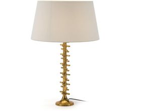 8435763163006 - Fijalo - Tischlampe ohne Bildschirm 18x18x48 Goldmetallbeleuchtung   Tischlampen für alle Stile um dem Zuhause eine Note zu verleihen