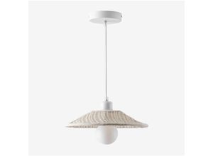 8435767513555 - Sklum - Massina Deckenlampe aus Leinen Ø30 cm