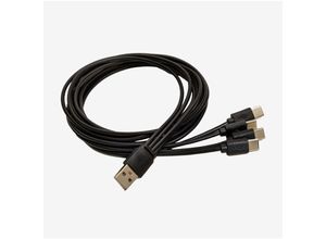 8435767513746 - Kabel usb Multi Carga 4 und 1 Tipo c 1m Nurbek Schwarz - Sklum