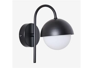8435767518079 - Außenwandleuchte Birgit aus Metall Schwarz - Sklum