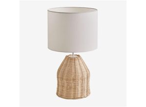 8435767519045 - Zakai Rattan-Tischlampe Natürlich - Sklum