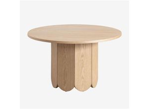 8435767522380 - Sklum - Runder Couchtisch aus Holz (Ø80 cm) Vinesey Braun Natur