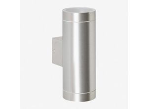 8435767547628 - Sklum - Aluminium-Außenwandleuchte mit 2 Lichtpunkten Sileno Grau Chrom 8435767547628 - Sklum - Aluminium-Außenwandleuchte mit 2 Lichtpunkten Sileno Grau Chrom