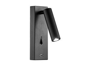 8436004395538 - Beneito Faure - LED-Wandleuchte pure 4W 2700K Schwarz mit usb 4143 8436004395538 - Beneito Faure - LED-Wandleuchte pure 4W 2700K Schwarz mit usb 4143
