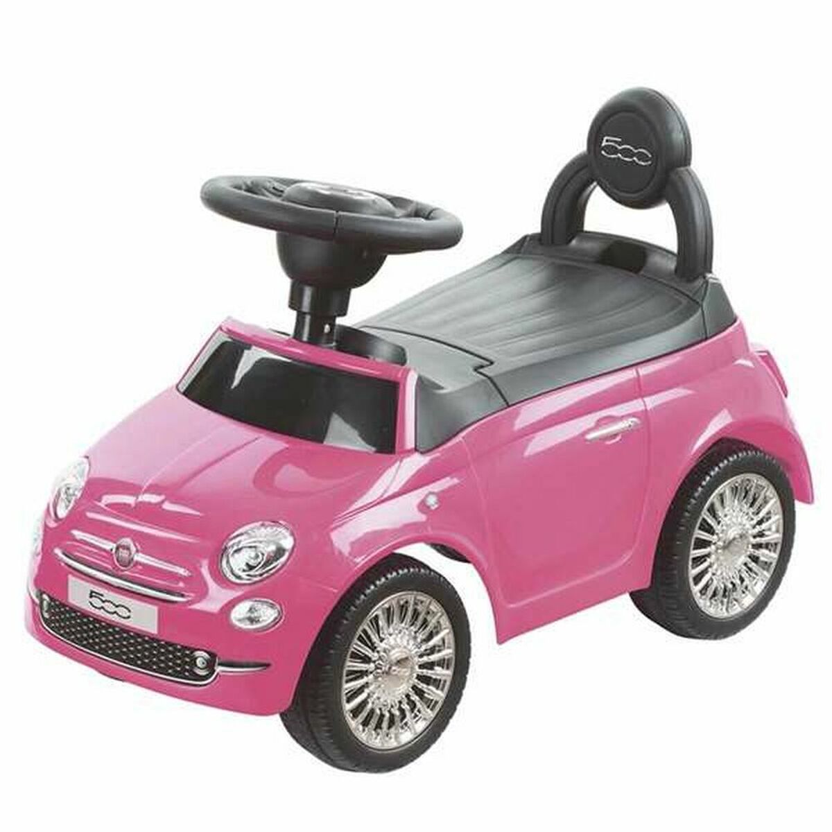 8436039866669 - Rutschauto RIDE ON CAR FIAT 500 PINK Rosa