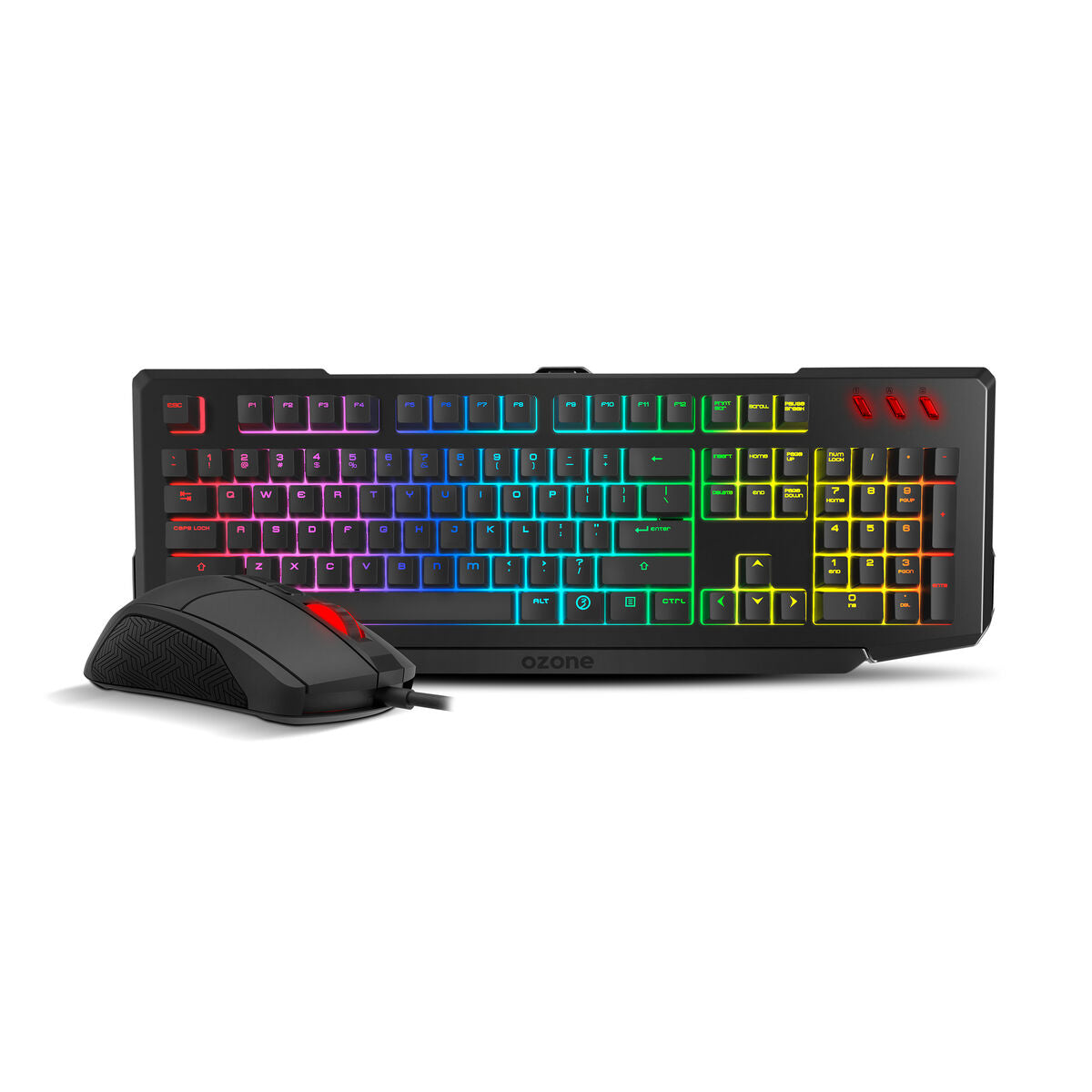 8436532168833 - Tastatur und Gaming Maus OZONE Schwarz Qwerty Spanisch