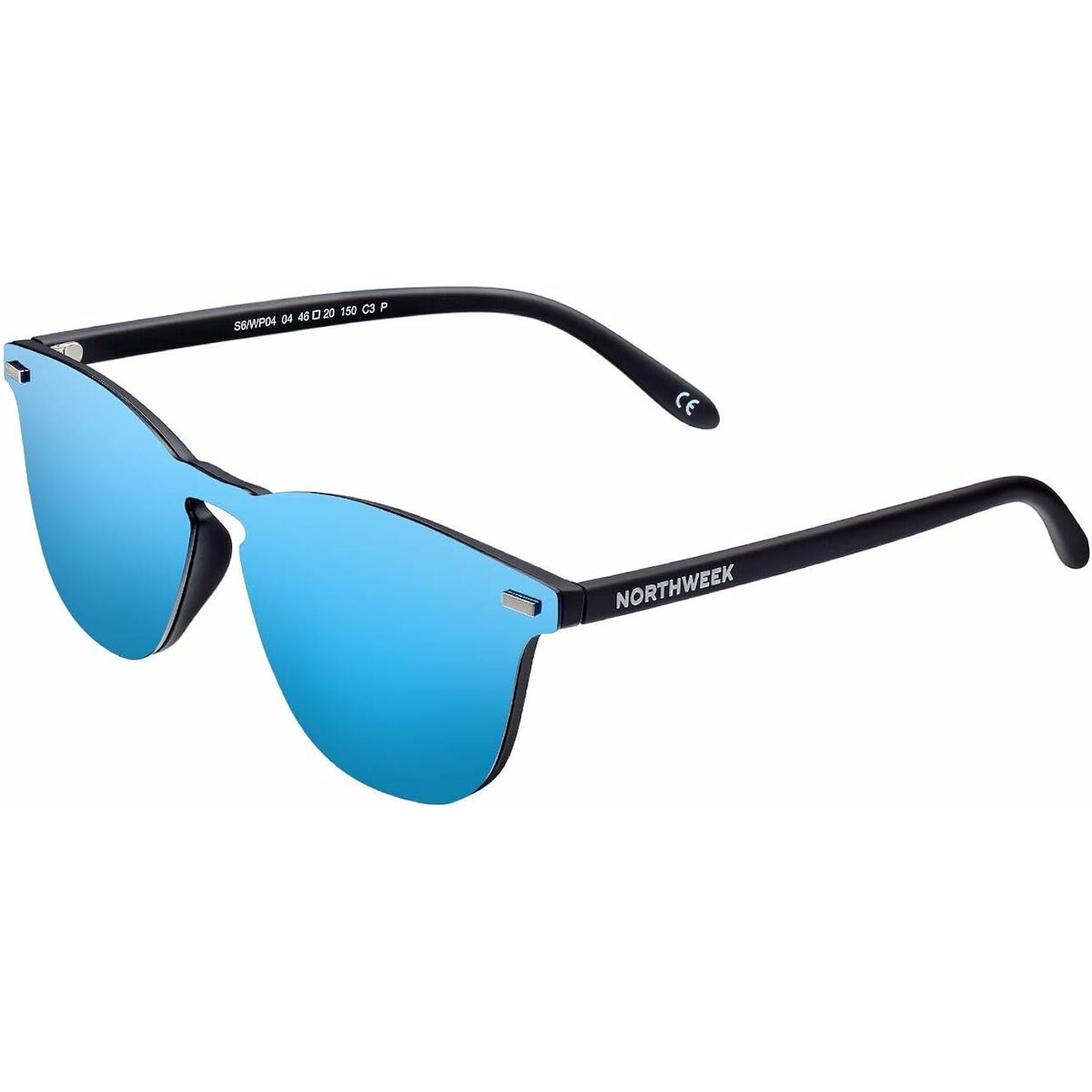 8436561836598 - Unisex-Sonnenbrille Wall Phantom Ø 45 mm Blau Schwarz 8436561836598 - Unisex-Sonnenbrille Wall Phantom Ø 45 mm Blau Schwarz