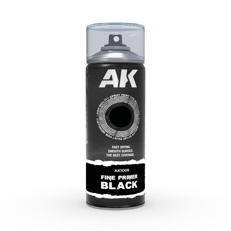 8436564926326 - Fine Primer Black - Spray 400ml (Includes 2 nozzles)