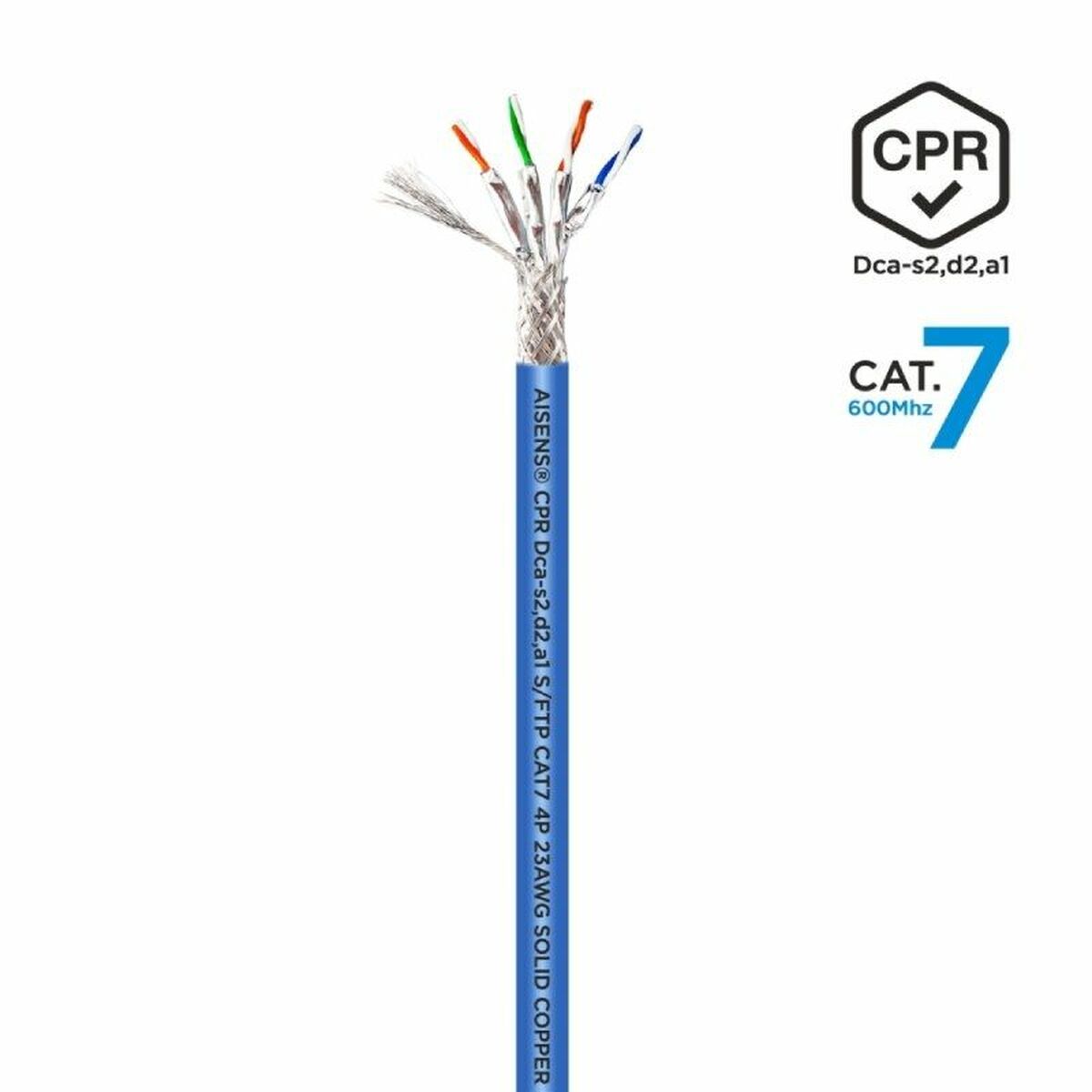 8436574707816 - FTP starres Netzwerkkabel der Kategorie 7 AWG23 Blau 500 m
