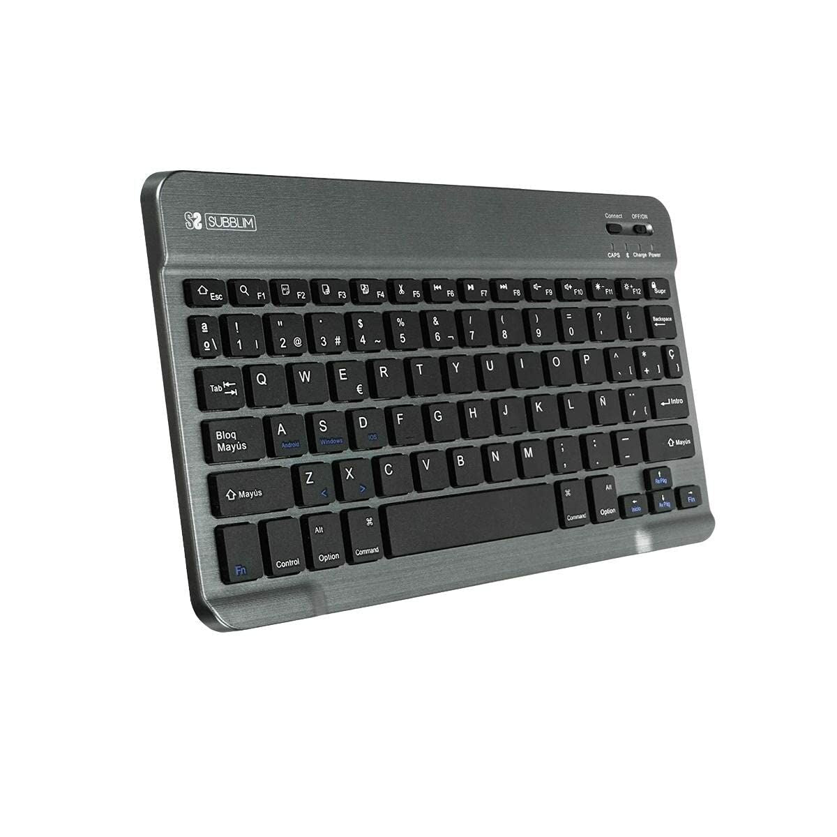 8436586740573 - Tastatur SUB-KBT-SM0002 Grau Qwerty Spanisch 8436586740573 - Tastatur SUB-KBT-SM0002 Grau Qwerty Spanisch