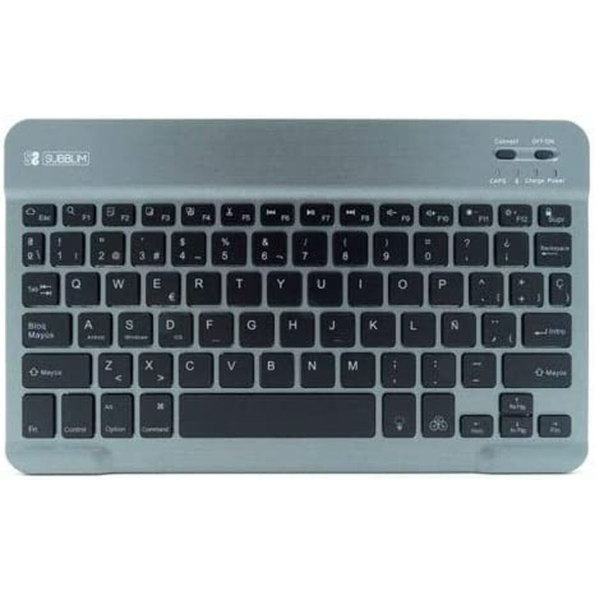 8436586740597 - Bluetooth-Tastatur für Tablet SUB-KBT-SMBL31 Grau Qwerty Spanisch QWERTY 8436586740597 - Bluetooth-Tastatur für Tablet SUB-KBT-SMBL31 Grau Qwerty Spanisch QWERTY