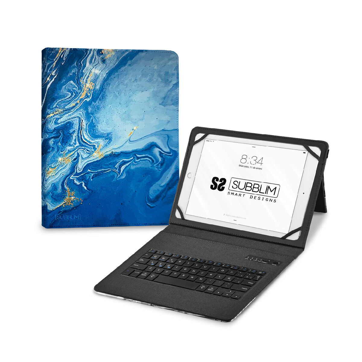 8436586742416 - Hülle für Tablet und Tastatur SUBKT5-BTTB01 Blau macOS 8436586742416 - Hülle für Tablet und Tastatur SUBKT5-BTTB01 Blau macOS