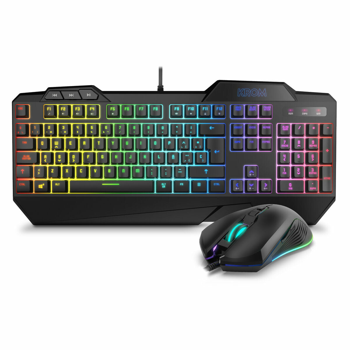 8436587971051 - Tastatur und Gaming Maus NXKROMKRSHRSP Schwarz